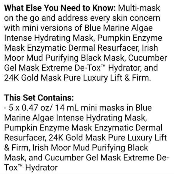 Peter Thomas Roth Masking Minis 5-Piece Mask Kit - Picture 9 of 10